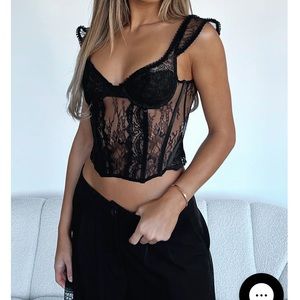 White Fox “Coastline dreaming lace bustier”